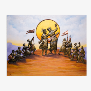 Shiv Shakti Metal Wall Art – Chhatrapati Shivaji Maharaj & Sant Tukaram Maharaj Spiritual Wall Decor